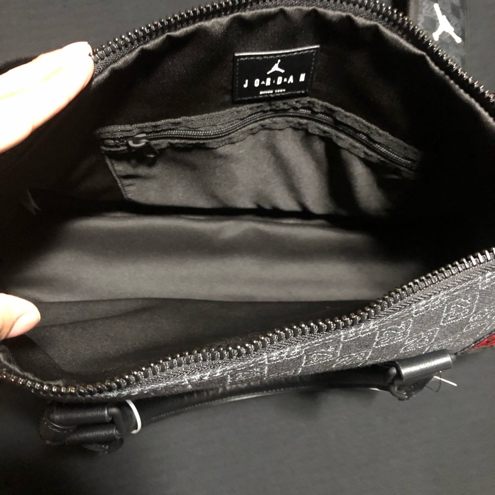 Air Jordan 23 Flight Club Patches Black Monogram Duffle Bag 40L NEW, NWT - Picture 9 of 9